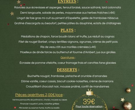 Fêtes de fin d’année 2025